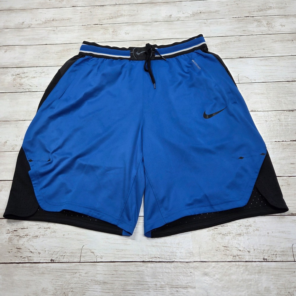 Nike AeroSwift Basketball Shorts Men Large Blue Black 891725-439 Athletic Mesh
